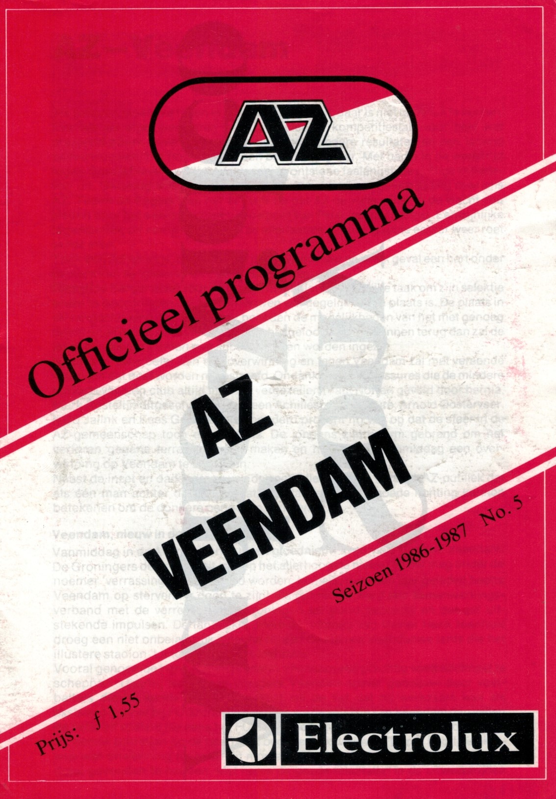 AZ Programma 5-okt-1986 Veendam thuis